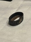 Antique Japanese Shakudo Fuchi Carp Waves Gold Inlay Edo Period