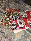 Vintage Christmas Gift Wrap Sheets Original Box Vtg Santa