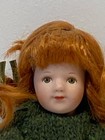 5 5  Porcelain Kathe Kruse Dollhouse Doll In Green Outfit