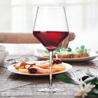 King Crystal Red White Wine Glasses 560 Ml Long Stem Clear Glass Set Of 4