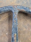 Vintage Cast Iron Shut Off Gate Valve Wheel 10    Steampunk Industrial Wall Art