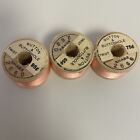 3 Vintage Belding Corticelli Silk Thread Buttonhole Twist Spools Fly Fishing
