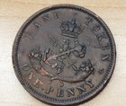 1857 Bank Of Upper Canada One Penny Token