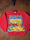 Vtg 90s Lion King Simba Youth Sweatshirt Crewneck Disney Usa Youth M 5t