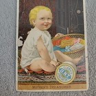 Antique Clark   s O n t  Trade Card Mother s Treasures Milward   s Needles Free Ship
