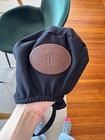 Tad Coffin Saddle Cover - Newest Style - Black W leather Logo Accents - Mint