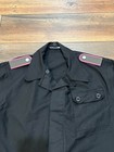 Vintage East German Military Armor Tanker Black Uniform Top X-large K56