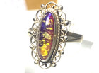 Antique Sterling Silver 925 Opal Ring Size 6-3 4