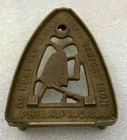 Vintage Cast Iron Footed Trivet  6 5  Strause Gas Sad Iron   trv-16