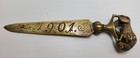 Antique Letter Opener 1901 Buffalo Pan American World Fair Expo 6 5  Brass
