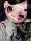 Handmade Blythe Doll Custom With Outfits Wig 1 6 Bjd Doll Devil Faceup Girl Gift