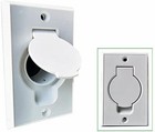 4 Wall Outlet Cover Plate Lid For Central Vacuum Inlet Valve White Round Doors