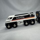 Vtg Brio Wooden Railway White Intercity Engine   Car  33421 Trains Of The World