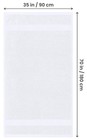 Bath Sheets 35x70 Inches 100  Cotton Soft And Absorbent 2 Pack White