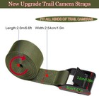 Heavy Duty Trail   Game Camera Mount Straps 6 6 Feet X 1 Inch  Army Green 