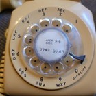 Vtg 70s  Model 500 Stromberg Carlson Rotary Telephone - Mustard Yellow Sg g3