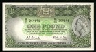 Scarce 1961-65 Nd Australia One Pound Banknote P  34a Queen Elizabeth Crisp Unc 