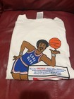Vintage Pabst Blue Ribbon Beer Cool Blue T Shirt Mens Xl White Basketball Retro