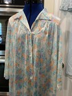 Vintage Vanity Fair Floral Blue Nightgown Size Large Lot Of 2