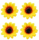 Artificial Silk Yellow Sunflower Heads 50pcs 2 8  Wedding Garden Decor