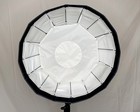 Paul Buff 24  Foldable Silver Beauty Dish With Grid   Free Shipping  
