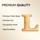 4-inch Decorative Wooden Letter L - Alphabet Letters For Diy Wall Signs  Tabl   