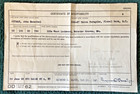 Aliens Order Certificate Of Registration  U S Selective Service Certificate 1953