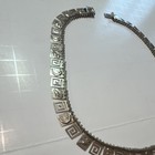 Vintage Mexico  Sterling Silver  Dolphin Tab Necklace  Movable 18   