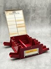 Vtg 50s 60s Kodak Kodaslide Compartment File Metal Slide Storage Red Tilt Insert