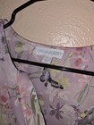 Cynthia Rowley Lavender Botanical Butterfly Split-neck Blouse - Plus 1x