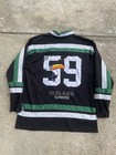 Vtg Guinness Ireland Hockey Jersey Black Green Est 1759 Toucan Size L Breweriana