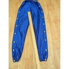 Vtg Breakaway Pants Full Snap Tear Away Basketball Blue Youth M Made Usa