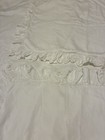 Pottery Barn Shams Standard White Ruffled Cotton Vintage Pair