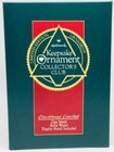 1990 Christmas Limited Hallmark Ornament Cast Metal And Display Stand Koc