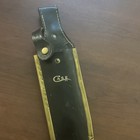      Case Xx Fixed Knife Sheath 1836 Bowie Daniel Boone Black Leather And Brass    