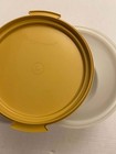 Vintage Tupperware 684-5 Round Cake Keeper Harvest Gold 11    Diameter 6 5    Height