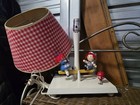 Vintage 1970s Raggedy Ann Hand Painted Ceramic Nursery Lamp Retro Decor