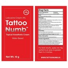 Tattoonumb Topical Numbing Cream Numb Painless Tattooing Piercing 10 Gram Sachet