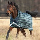Horseware Ireland Rhino Wug Hunter Check navy And Green Turnout Blanket
