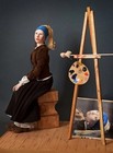 Ooak Artist Claudia Raddi Vermeer   s Girl With A Pearl Scarlett Johansson Coa