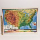 Rand Mcnally Usa United States Physical Political Laminated Color Desk Wall Map