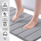 Memory Foam 3pcs Bathroom Rug Absorbent Bath Mat Set Washable Toilet Contour Rug