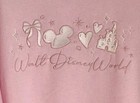 2025 Disney Parks Sweatshirt Walt Disney World Bow Castle Pink Small S Adult