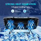 Laptop Cooling Pad 5 Fan Adjustable Stand Usb Cooler For 12-17 Inch Laptop