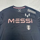 Messi Collection Black Pink Number 10 Soccer Jersey T Shirt Men s Large Nwt