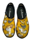 Womens Size 9 Sloggers Chicken Rooster Theme Garden Waterproof Slip On Shoe Usa