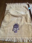 Vintage Very Rare Lot Of 2 Fieldcrest Facecloths Towels Frog Mushroom Patched