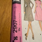 Vintage 1971 Mccalls Sewing Pattern 2907 Size 12 Bust 34 Princess Seam Dress
