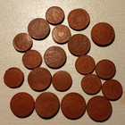 1 And 5 Fen Kt 12 1945  China Manchukuo Red Fiber 20 Coin Lot