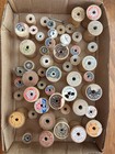 Lot 51 Vintage Wooden Thread Spools Coats Clark Corticelli Sil-co Star Belding 